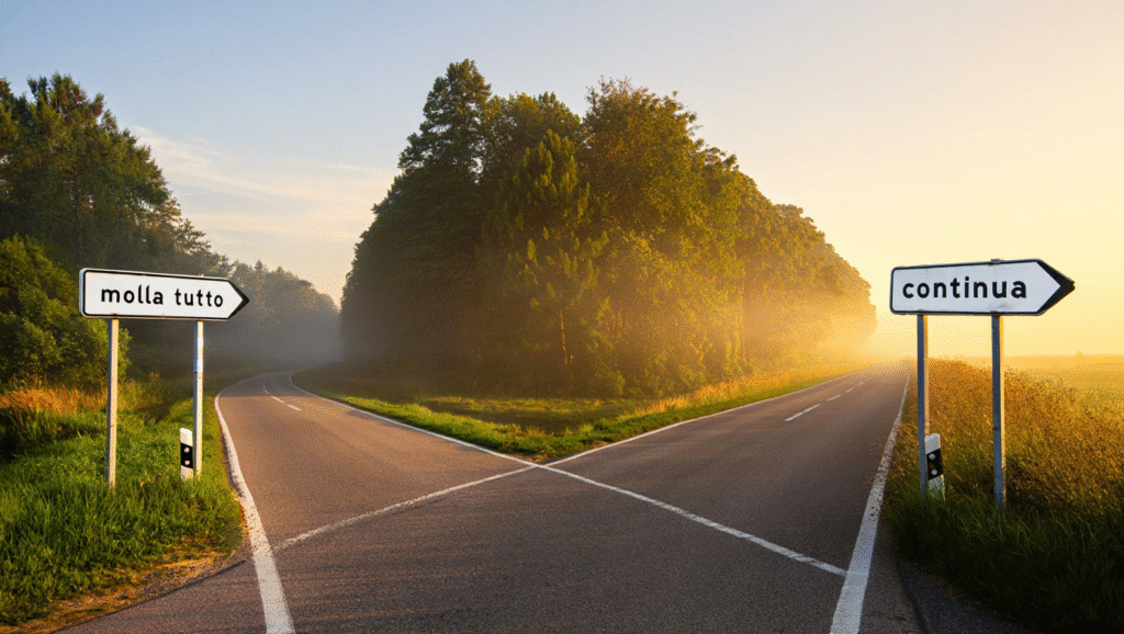 Mollare Tutto o Continuare? LDF-BLOG Mollare Tutto o Continuare?