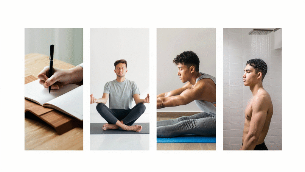 La Mia Routine Mattutina Sacra: Un'ora Che Vale Quanto L'intera Giornata LDF-BLOG Routine mattutina efficace in quattro passaggi: journaling, meditazione, esercizio fisico mattutino e doccia fredda nella luce dell'alba. Come strutturare le prime ore del giorno per massimizzare energia e benessere.
