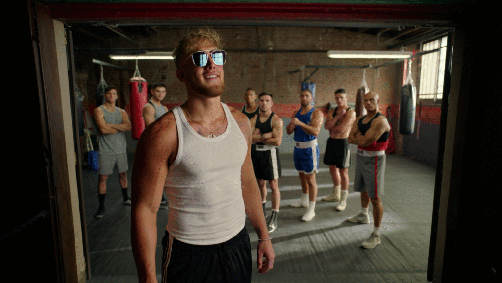 Il Nuovo Modello di Atleta-Imprenditore Jake Paul influencer diventato pugile affronta lo scetticismo dei boxer tradizionali in palestra vintage
