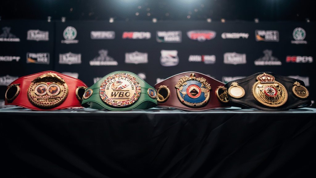 Quattro cinture campione mondo pugilato unificate IBF WBC WBO WBA, titoli indiscussi conquistati da Crawford tre categorie peso