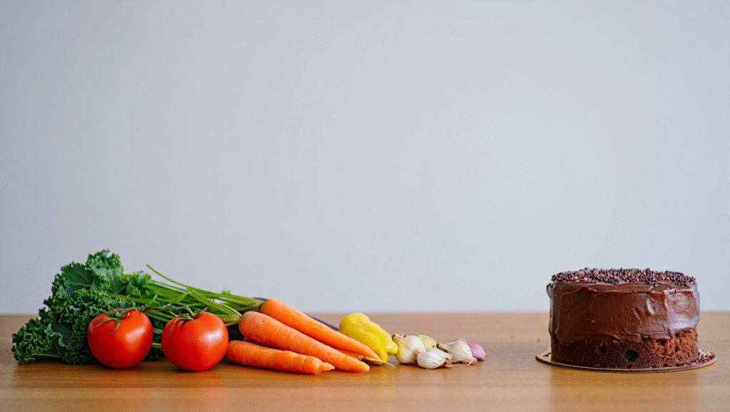 3. Gestione Intelligente degli Sgarri: 80/20 della Disciplina Regola 80/20 alimentazione atleti professionisti - confronto verdure fresche e dolci per gestione intelligente sgarri come Anthony Joshua