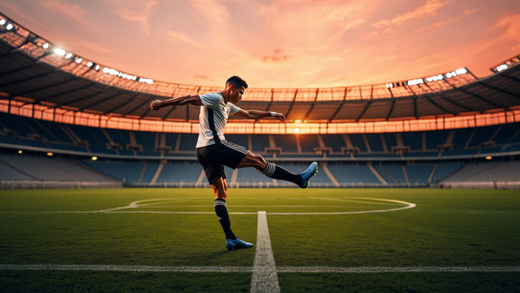 Cristiano Ronaldo si allena da solo al tramonto - routine giornaliera e etica del lavoro instancabile