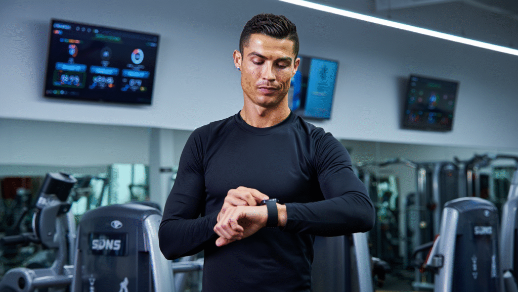 Cristiano Ronaldo monitora performance con tecnologia avanzata - data analysis e ottimizzazione allenamenti