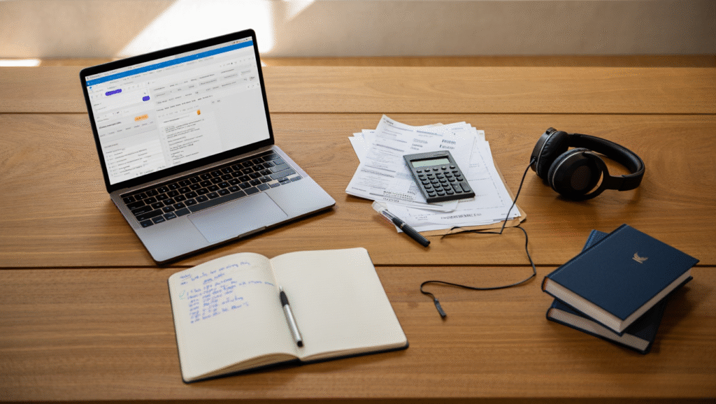 Come impostare ogni blocco per vincere Postazione time blocking organizzata per recuperare giornata produttiva - setup studenti atleti efficace