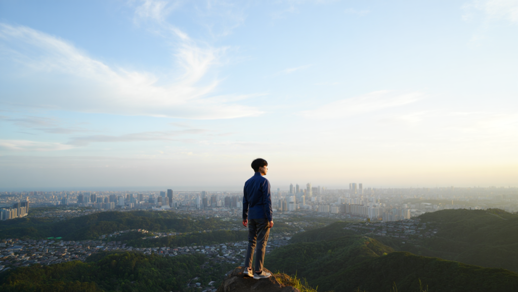 La Verità Scomoda: Donare Ti Rende Meno Ricattabile Prospettiva ampia città mindset abbondanza vs scarsità visione lungo termine crescita personale